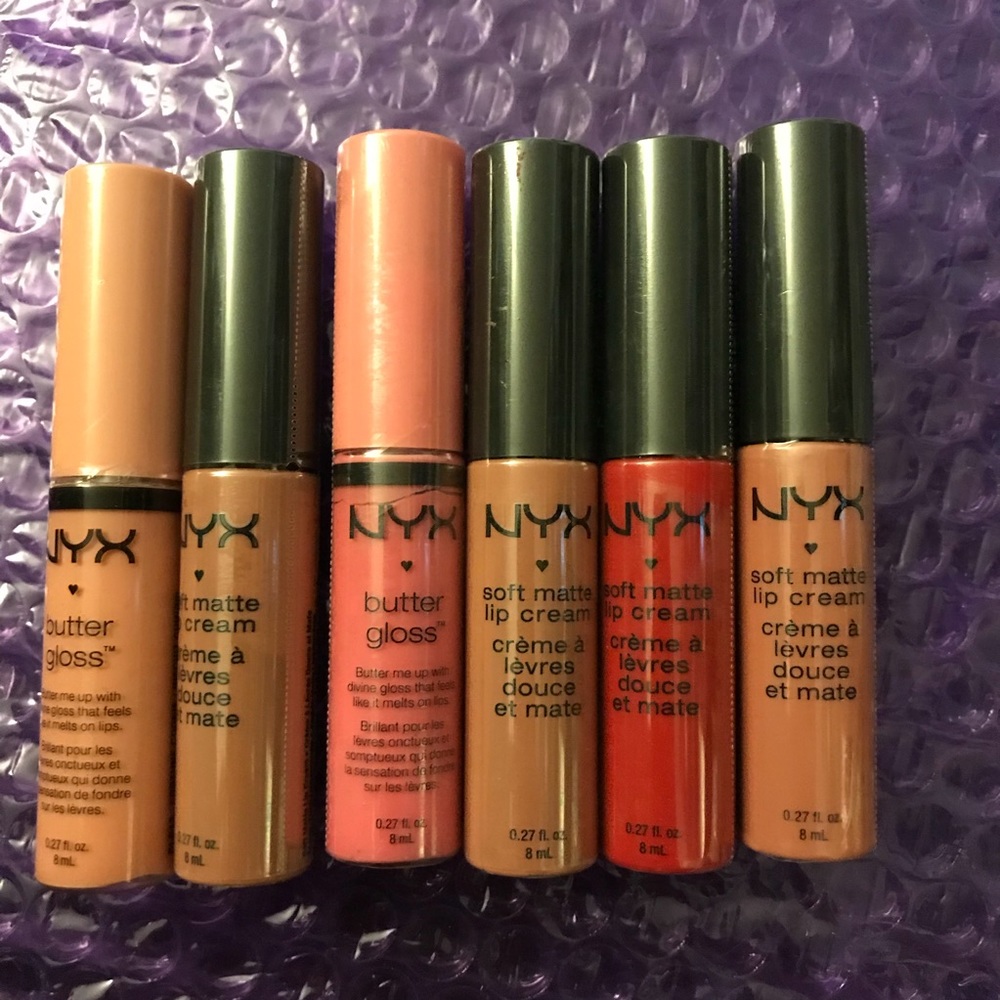 BUNDLE!! 6 SHADES OF NYX MATTE AND GLOSS STICKS